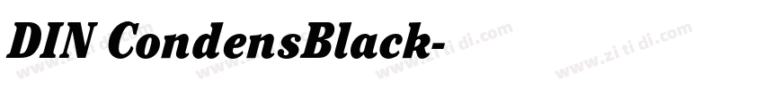 DIN CondensBlack字体转换 DIN CondensBlack字体转换